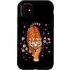 Sakura Cherry Blossom Japan Culture Art Custodia per iPhone 11 Cherry Blossom Tiger Giapponese Sakura Anime Estetica Giappone