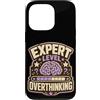 Jimbeels Custodia per iPhone 13 Pro Expert Level Overthinking Umorismo agenda