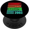 Lustige Geburtstagssprüche zum 25. B-Day 25° compleanno leggendario dal gennaio 2002 proversa di compleanno PopSockets PopGrip Adesivo