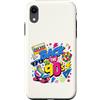 Funny Nineties 90s Costume Party Back to Custodia per iPhone XR Cube per pattini a rotelle Boombox, stile retrò, stile vintage, anni '90