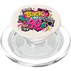 Funny Nineties 90s Costume Party Back to Back to 90s Nostalgia Roller Skate Boombox Cassette anni Novanta PopSockets PopGrip per MagSafe