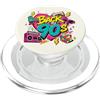 Funny Nineties 90s Costume Party Back to Cube per pattini a rotelle Boombox, stile retrò, stile vintage, anni '90 PopSockets PopGrip per MagSafe