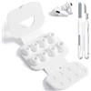 Noa Home Deco 4 Paia di Silicone Tappi Gommini per AirPods Pro/Pro 2 con Set Pulizia E Foro per Riduzione Rumore, Antiscivolo Morbido Silicone Ricambio Inserti Orecchio (Varie Taglie, XS/S/M/L)