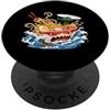 Japanese Ramen Graphic Noodles For Men W Kaiju Ramen Grande Onda Giapponese Noodle Amante Mostro Anime PopSockets PopGrip Adesivo