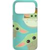 Star Wars Custodia per iPhone 17 Pro Max Star Wars The Mandalorian Grogu Triple Threat Azzurro