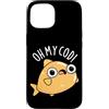 Punny Bone Custodia per iPhone 15 Oh My Cod Divertente Pesce Pun