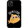 Punny Bone Custodia per iPhone 11 Pro Max Oh My Cod Divertente Pesce Pun