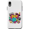 Funny Nineties 90s Costume Party Back to Custodia per iPhone XR Cube per pattini a rotelle Boombox, stile retrò, stile vintage, anni '90