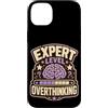 Jimbeels Custodia per iPhone 14 Plus Expert Level Overthinking Umorismo agenda