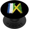 Jamaica Flag Designs Proud Jamaican Root Sierra Leone Giamaica Mezza Bandiera Sierra Leone Giamaicana PopSockets PopGrip Adesivo