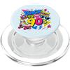 Funny Nineties 90s Costume Party Back to Back to 90s Nostalgia Roller Skate Boombox Cassette anni Novanta PopSockets PopGrip per MagSafe
