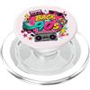 Funny Nineties 90s Costume Party Back to Retro Back to 90s Cassette Boombox Roller Skate Cube PopSockets PopGrip per MagSafe