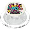 Funny Nineties 90s Costume Party Back to Back to 90s Nostalgia Roller Skate Boombox Cassette anni Novanta PopSockets PopGrip per MagSafe