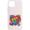 Funny Nineties 90s Costume Party Back to Custodia per iPhone 14 Plus Retro Back to 90s Cassette Boombox Roller Skate Cube