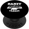 Banff National Park Alberta Canada Trave Parco nazionale di Banff Canada Est 1885 Orso canadese PopSockets PopGrip Adesivo