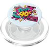 Funny Nineties 90s Costume Party Back to Retro Back to 90s Nostalgia Roller Skate Boombox Occhiali da sole PopSockets PopGrip per MagSafe