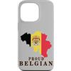 Belgian Flag Heritage Apparel & Gifts Custodia per iPhone 13 Pro Bandiera del Belgio Patriottica Uomini Donne Bambini Orgoglioso Belga