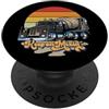 Jeff Hobrath Keep On Mixin' Concrete Betoniera Camion Retro Cartoon Art PopSockets PopGrip Adesivo