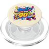 Funny Nineties 90s Costume Party Back to Nastro a cassetta retrò Boombox Roller Skate Ninetie Ritorno agli anni '90 PopSockets PopGrip per MagSafe