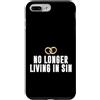 No Longer Living In Sin Wedding Gift Custodia per iPhone 7 Plus/8 Plus Matrimonio divertente coppia di nozze non vive più nel peccato