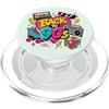 Funny Nineties 90s Costume Party Back to Back to 90s Nostalgia Roller Skate Boombox Cassette anni Novanta PopSockets PopGrip per MagSafe