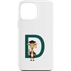 Timowo Studio Custodia per iPhone 13 Pro Max Giraffa Diploma Lettera D Alfabeto Animale