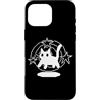 Y2K 90s Cat Tomcat Kitten Pixel Art Custodia per iPhone 16 Pro Max Pixel 90s Y2K Scary Cat Tomcat è spaventato sotto la coda stellata