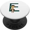 Timowo Studio Giraffa Diploma Lettera E Alfabeto Animale PopSockets PopGrip Adesivo
