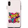 Funny Nineties 90s Costume Party Back to Custodia per iPhone XS Max Back to 90s Nostalgia Roller Skate Boombox Cassette anni Novanta
