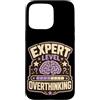 Jimbeels Custodia per iPhone 15 Pro Max Expert Level Overthinking Umorismo agenda