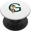 Timowo Studio Giraffa Diploma Lettera G Alfabeto Animale PopSockets PopGrip Adesivo