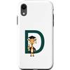 Timowo Studio Custodia per iPhone XR Giraffa Diploma Lettera D Alfabeto Animale
