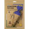 folia 92212 - Set decorativo per sacchetti scolastici Woodland, 33 pezzi, con adesivi a nido d'ape e toppe decorative, con istruzioni (lingua italiana non garantita) e cuscinetti adesivi