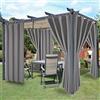 LORDTEX Tende impermeabili per interni ed esterni, per patio, isolamento termico, bloccando il sole, staccabili, con passanti adesivi nella parte superiore, tende oscuranti per camera da letto,