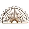 DRW Applique da parete testiera per letto in vimini in naturale 100 x 60 cm per letti da 80/90/100 cm