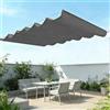FSMYYXGS Vela Parasole A Onda Retrattile, Esterno Impermeabile Copertura Pergola A Baldacchino,vela a onda regolabile e arrotolabile. ideale per terrazze, cortili, verande e gazebo-dark gray||200x350cm