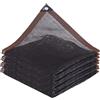DLMSDG Rete Ombreggiante, Telo Ombreggiante con Occhielli, 40% Resistente Ai Raggi Uv, Panno Ombreggiante per Esterni Antistrappo Antivento Rete Telo Ombra per Patio Pianta Fiore(4-PIN,2x2m)