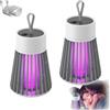 Generico Helve Buzz Antizanzare, Helvezen Zanzare, Luce da Campeggio Impermeabile per Esterni, Silenziosa, con Ricarica USB, Adatta per Casa, Campeggio e Picnic (2*Grigio)