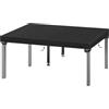 Kovshuiwe Copertura per tavolo da giardino 200 x 100 x 15 cm, colore nero, copertura per tavolo da giardino, per esterni ed interni, in tessuto Oxford 420D
