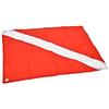 AKLOSIPY Segnalino di Bandiera Red & White Diver per Immersioni, Snorkeling e attività Sottomarine (60 * 70 cm)