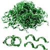 YFTRFR 100 Pezzi Clip di Sostegno per Piante, Giardino Piante Clip di Supporto Pomodoro Verdure Anello di Fissaggio Morsetto di Staffa per Vegetali Morsetto per Vegetali Rampicanti per Piante