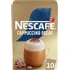 Nescafe NESCAFÉ Cappuccino Decaf Solubile Decaffeinato, 10 Bustine 125g