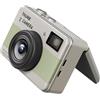 Bewinner Piccolo Videoregistratore Portatile, Videocamera Digitale Portachiavi 4K con Schermo Ribaltabile da 1,47 Pollici Luce LED Fotocamera da 68 MP per Vlog di Viaggio Uso Notturno (GREEN)