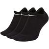 Nike U Nk Everyday Cush Ns 3Pr Pacco 3 Calze Fantasmini Nero
