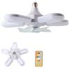 XiXiRan Lampadario Ventola Soffitto, Ventola Soffitto con Luce E27, Ventilatori da Soffitto con Lampada, Ventilatore da Soffitto con Luce e Telecomando, Lampadari LED Soffitto con Ventilator (A)