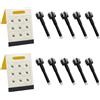 INNAL 10 Pezzi Ruota di Ricambio per Accendini 3.5 x 1 cm + 2 Pietre Focaie 2.3 x 5 mm Flints Holder Sostituzioni per Clipper Meccanismo di Accensione Classico Compatibile con Accendini Clipper