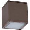 VR VETRINEINRETE Vetrineinrete® Applique da soffitto a cubo per esterno moderno lampada plafoniera con attacco GU10 per balcone terrazzo patio IP54 (Rosso Ruggine)