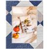 INIFUDI Cornice Foto in Legno 10 Colori, Multiformato per 13x18, 20x25, A4, Cornice Moderna per Parete e Scrivania, Decorazione Casa (Motivo blu grigio, 13 x 18)