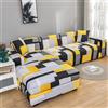 OKJK Copridivano angolare Stampato, per Soggiorno copridivano Chaise Longue Elasticizzato, copridivano con penisola, per Divano in Pelle, Lavabile in Lavatrice (Color 6,Large (190-230cm) 1PC)