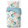 Jay Franco Kids Star Wars The Mandalorian - Biancheria da letto super morbida con federa, copripiumino non incluso, multicolore, 2 pezzi, singolo